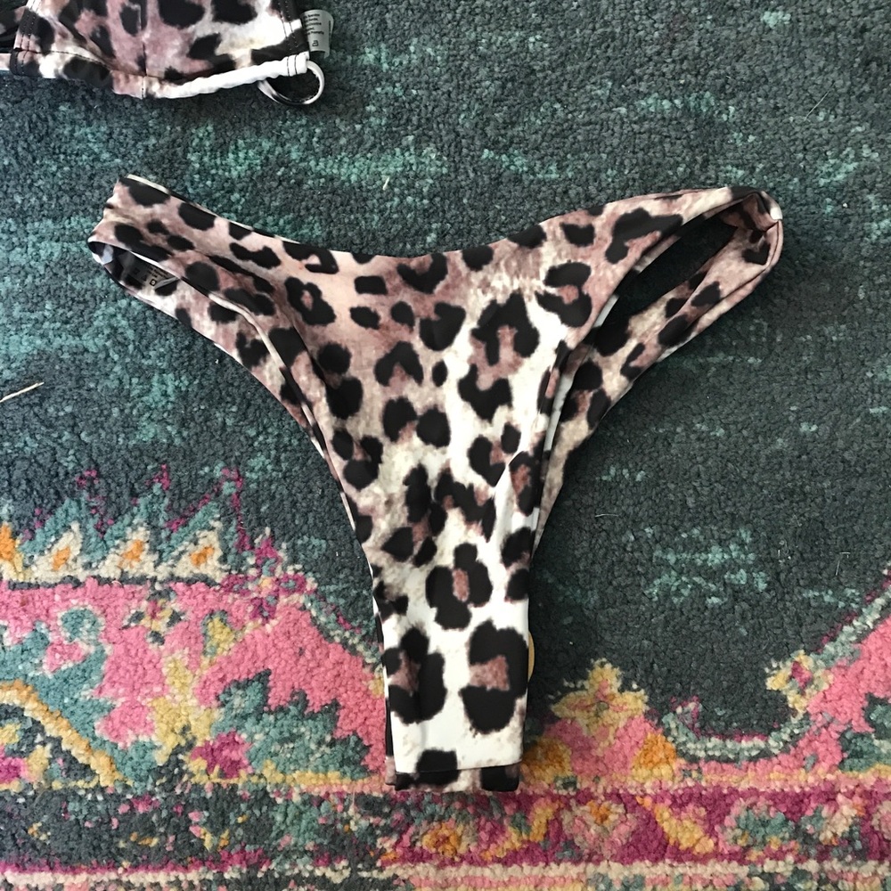 Cheetah print triangle bikini